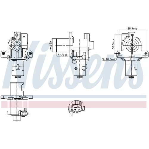 EGR ventil NISSENS 98183