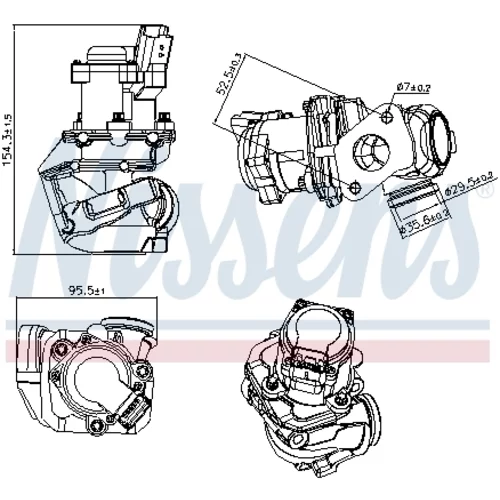 EGR ventil NISSENS 98188 - obr. 7