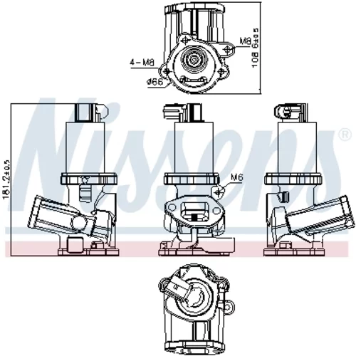 EGR ventil 98210 /NISSENS/ - obr. 6