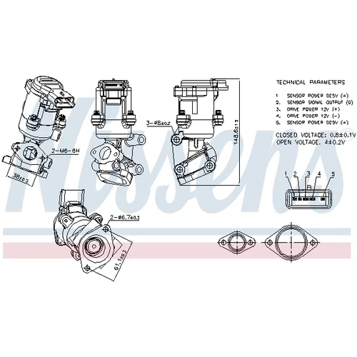 EGR ventil NISSENS 98237 - obr. 6