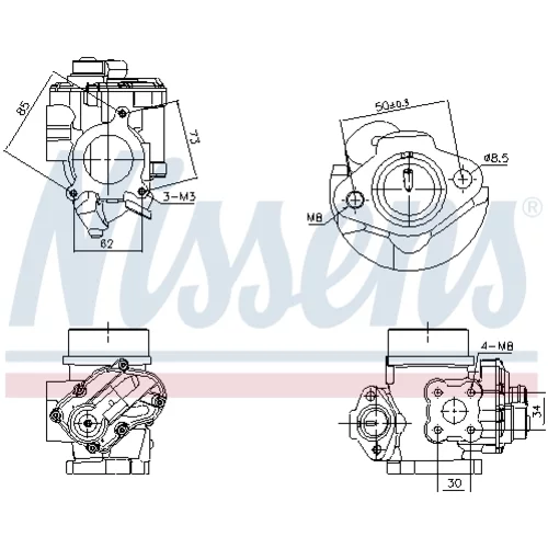 EGR ventil NISSENS 98349 - obr. 5