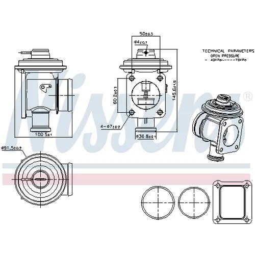 EGR ventil NISSENS 98353 - obr. 5