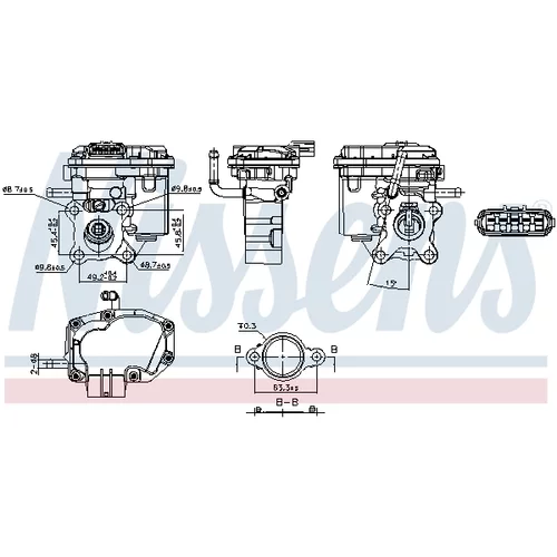 EGR ventil NISSENS 98447