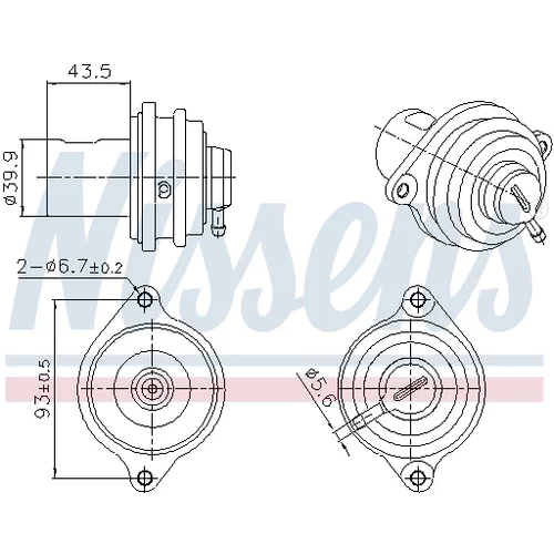 EGR ventil NISSENS 98472