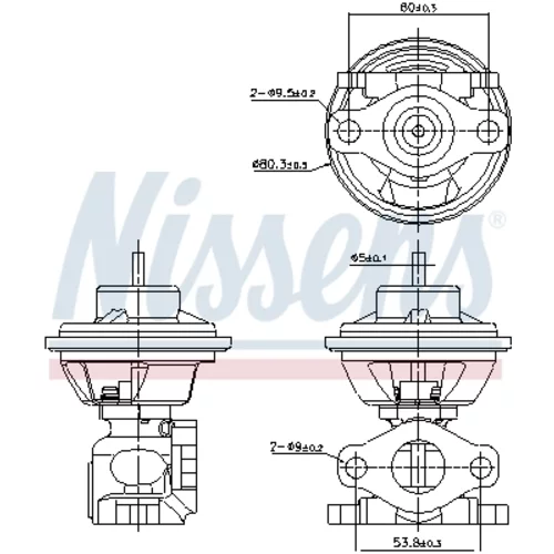 EGR ventil NISSENS 98477