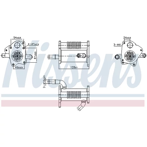 Chladič pre recirkuláciu plynov NISSENS 989446 - obr. 4