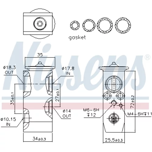 Expanzný ventil klimatizácie 999279 /NISSENS/ - obr. 5