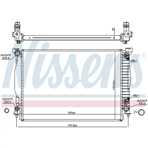 Chladič motora 60307A /NISSENS/ - obr. 5