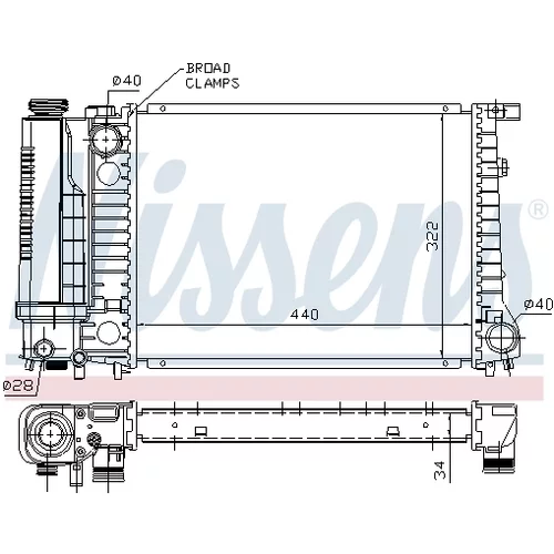 Chladič motora NISSENS 60735A - obr. 4