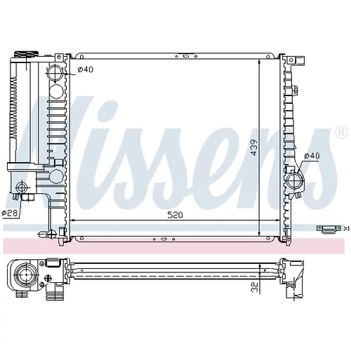 Chladič motora NISSENS 60743A - obr. 5