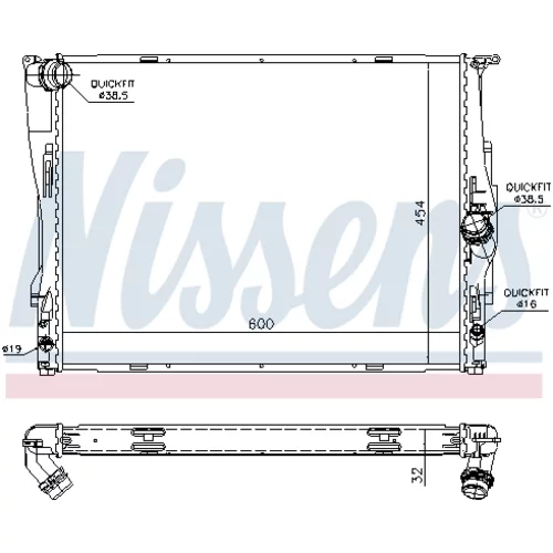 Chladič motora 60786A /NISSENS/ - obr. 5