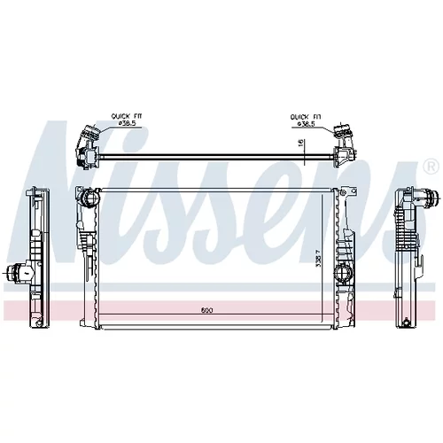 Chladič motora NISSENS 60814 - obr. 5