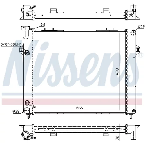 Chladič motora NISSENS 609891 - obr. 5