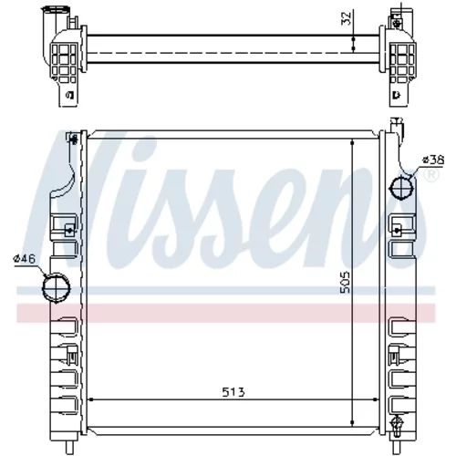 Chladič motora NISSENS 61026 - obr. 8