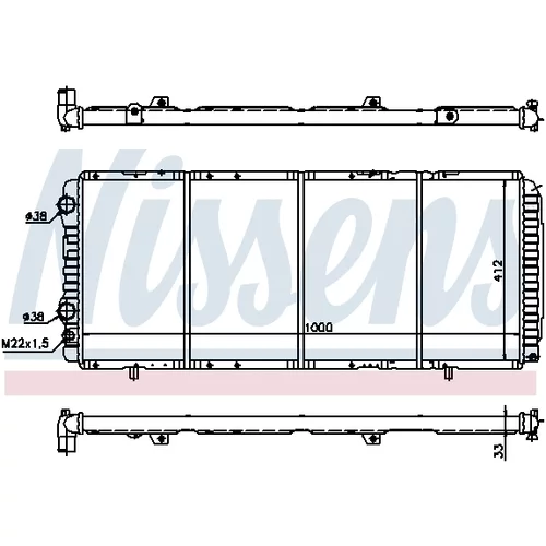 Chladič motora NISSENS 61393 - obr. 4