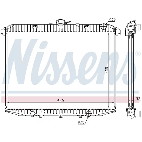 Chladič motora NISSENS 62070A - obr. 4