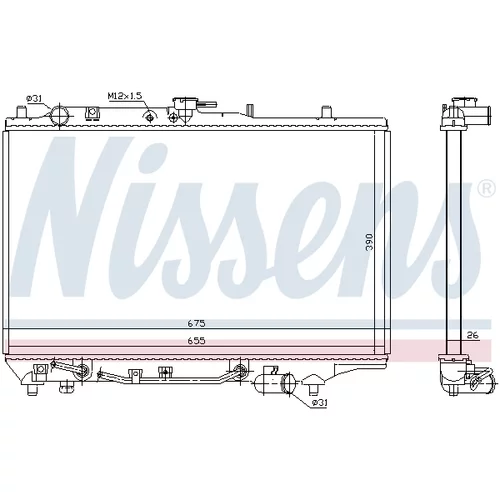 Chladič motora NISSENS 62378 - obr. 4