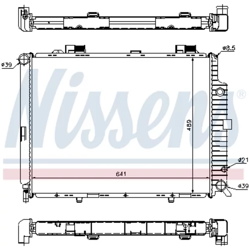 Chladič motora NISSENS 62692A - obr. 4