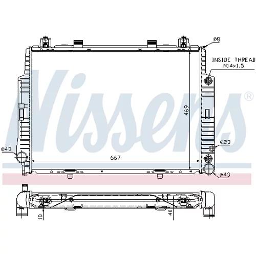 Chladič motora NISSENS 62716A - obr. 5