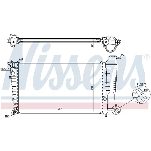 Chladič motora NISSENS 63512A - obr. 5