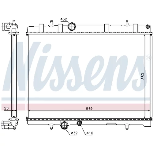 Chladič motora NISSENS 63608A - obr. 5