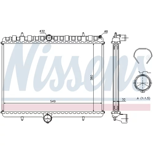 Chladič motora NISSENS 63621A - obr. 5