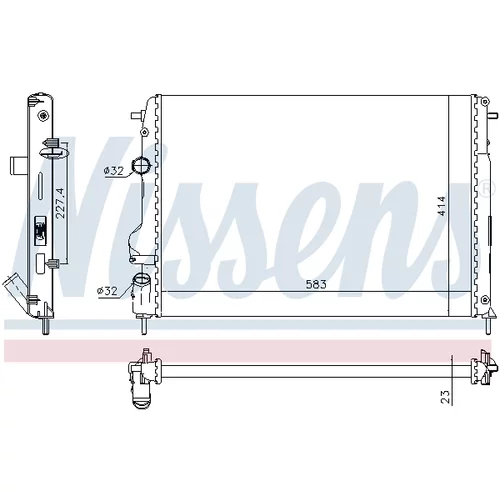 Chladič motora NISSENS 63766 - obr. 4