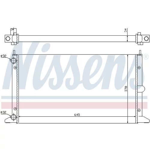 Chladič motora NISSENS 63993 - obr. 4