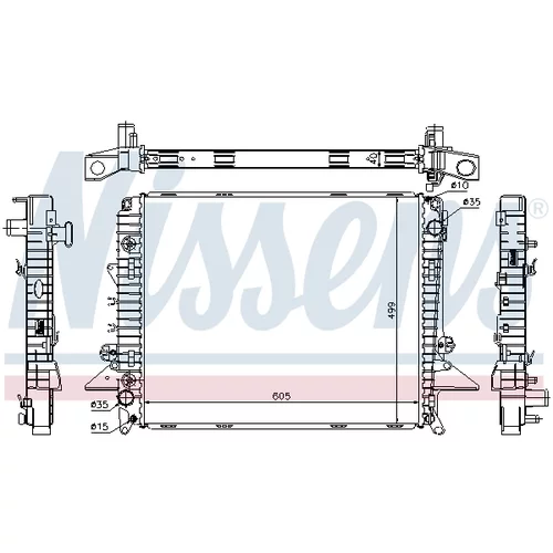 Chladič motora NISSENS 64321A - obr. 5