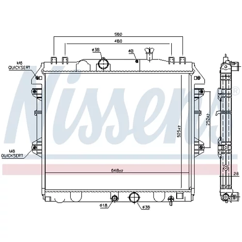 Chladič motora NISSENS 646807 - obr. 4