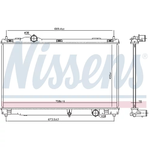 Chladič motora NISSENS 646856 - obr. 4