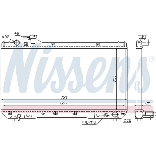 Chladič motora NISSENS 64706 - obr. 4