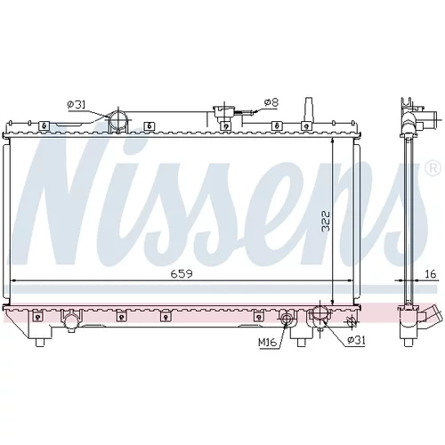 Chladič motora 64837A /NISSENS/ - obr. 4