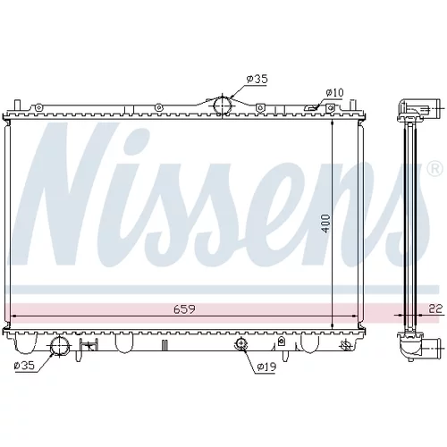 Chladič motora 65543A /NISSENS/ - obr. 6