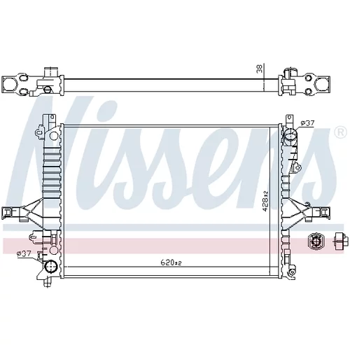 Chladič motora NISSENS 65557A - obr. 4