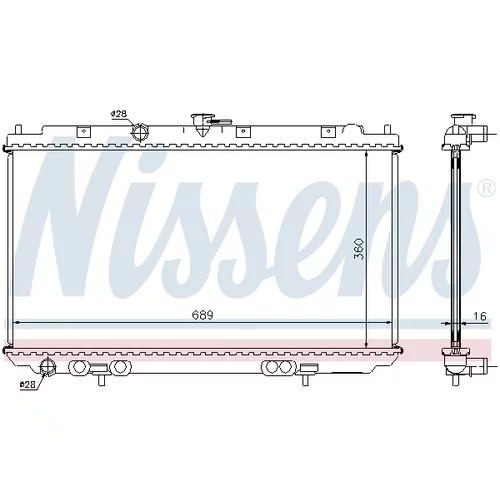 Chladič motora NISSENS 67344A - obr. 5