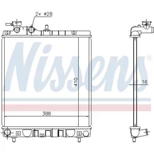 Chladič motora NISSENS 675006 - obr. 4