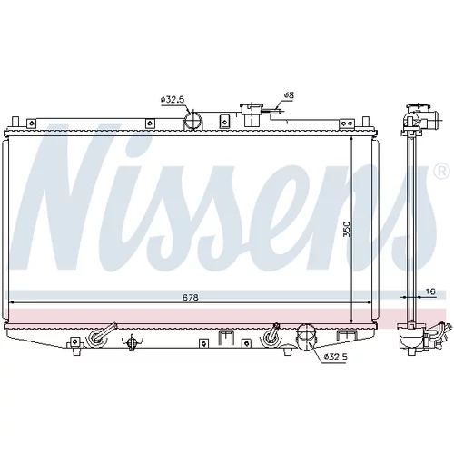 Chladič motora NISSENS 68117 - obr. 5