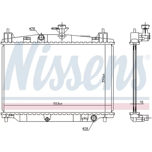 Chladič motora NISSENS 68504 - obr. 4