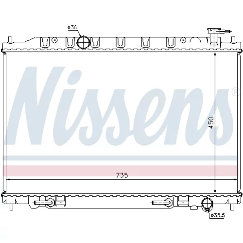 Chladič motora NISSENS 68712 - obr. 5