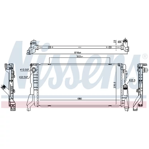 Chladič motora 69710 /NISSENS/ - obr. 5