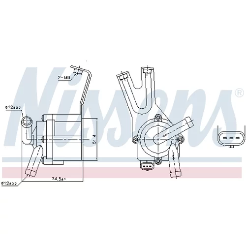 Vodné čerpadlo, chladenie motora NISSENS 831084 - obr. 5