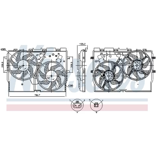 Ventilátor chladenia motora NISSENS 850115 - obr. 10