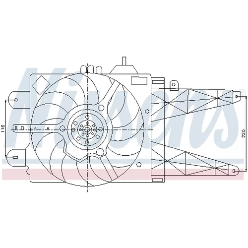 Ventilátor chladenia motora NISSENS 85158 - obr. 5