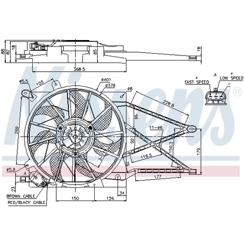 Ventilátor chladenia motora NISSENS 85185 - obr. 5