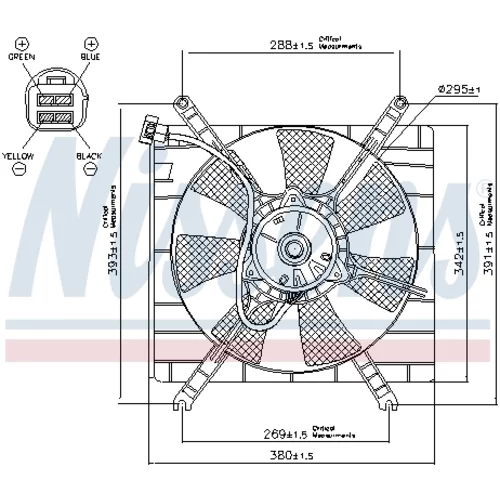 Ventilátor chladenia motora NISSENS 85414