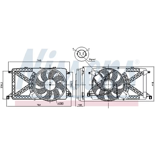 Ventilátor chladenia motora NISSENS 85827 - obr. 5