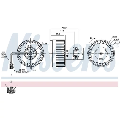 Vnútorný ventilátor NISSENS 87036 - obr. 5