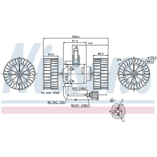 Vnútorný ventilátor NISSENS 87037 - obr. 5