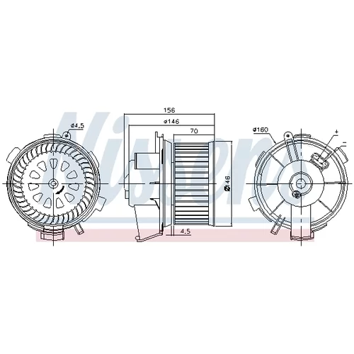 Vnútorný ventilátor NISSENS 87181 - obr. 5